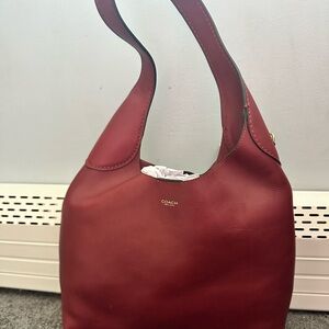 COACH Red Brooklyn 28 Shoulder Bag